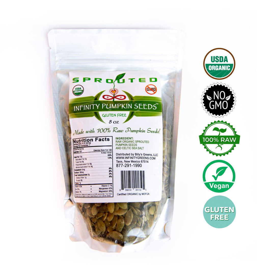 Infinity Sprouted Pumpkin Seeds – Infinity Greens
